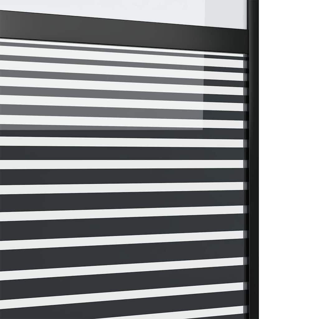 vidaXL Drzwi szklane 102,5 x 2 x 205 cm Aluminium Czarny