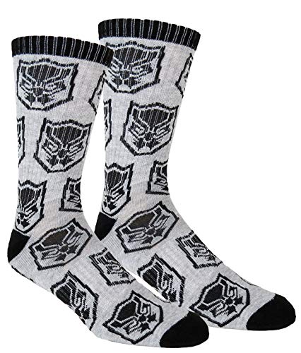 Marvel Mens Black Panther Athletic Socks 2 Pair Pack3