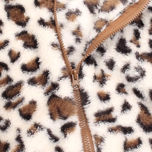 Image of Toddler Girls Boys Fleece Hoody Jacket Zip Up Teddy Coat Warm Winter Outwear