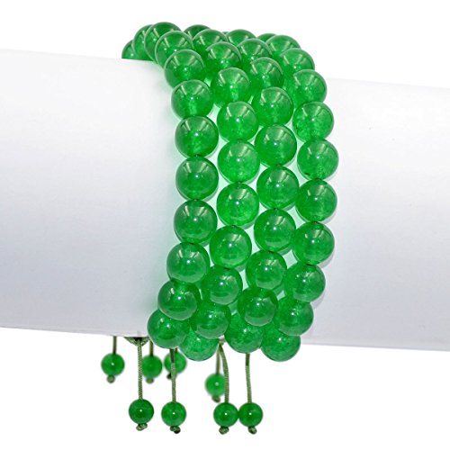 Image of AD Beads Natural 10mm Gemstone Bracelets Healing Power Crystal Macrame Adjustable 7-9 Inch
