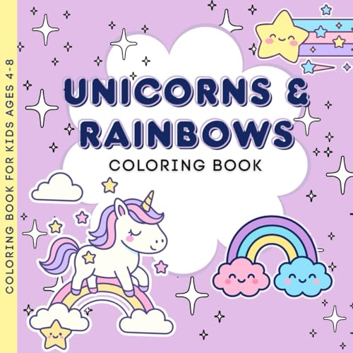 Bild: Unicorns and Rainbows: Fun Coloring Book For Kids Ages 4-8 f�r 9,11 EUR bei amazon.de