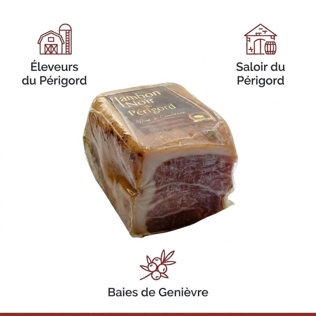 Quart de Jambon noir du Périgord aux Baies de Genièvre 900g +/- 100g