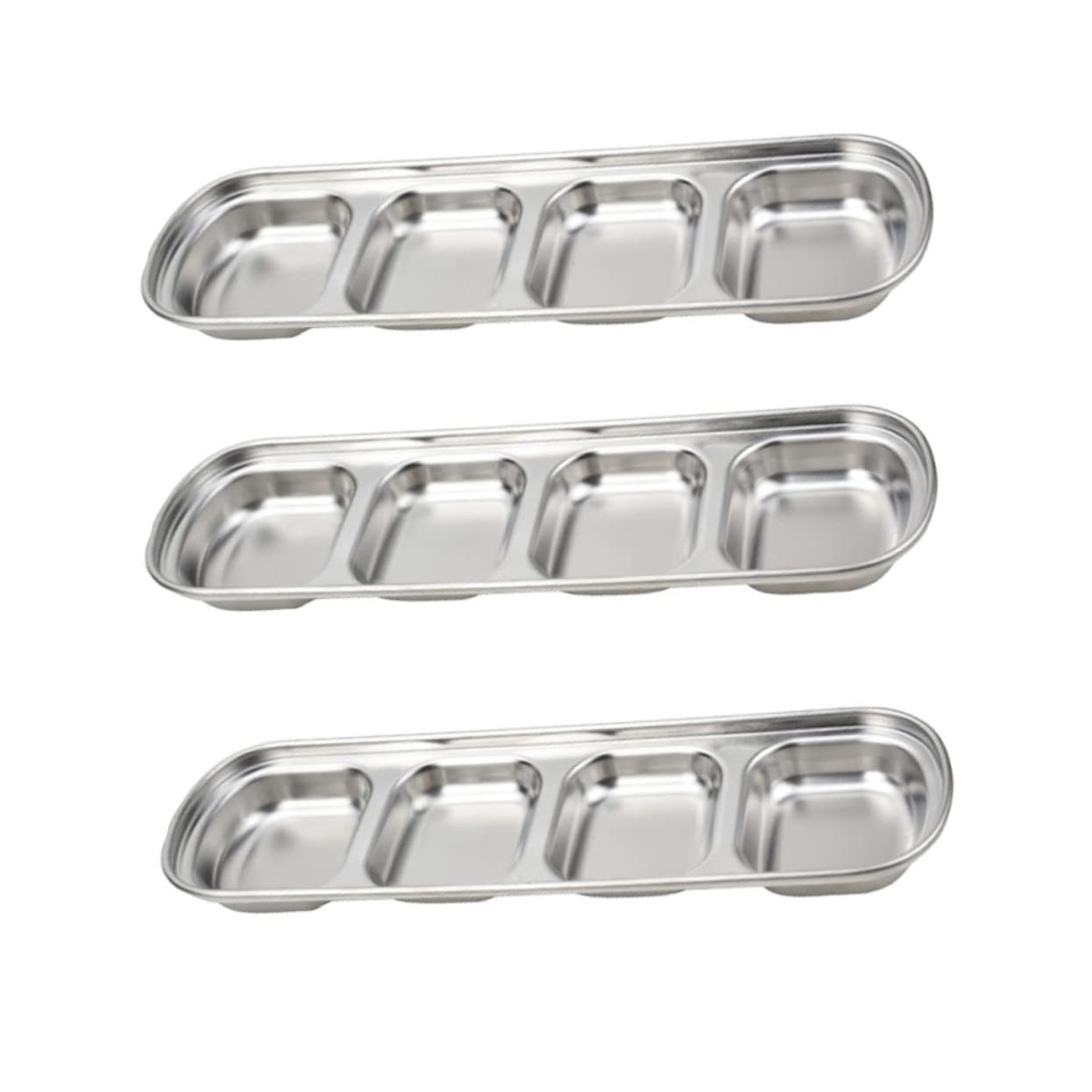 BELLIFFY 3pcs Food Sauce Dish Appetizer Plates Drinks Black Bowl Noodle Mixing Bowls for Baking Serving Tray with Lid Snack Bowls Mixing Bowls with Lids Pans Flavor Dish Silver re-usable