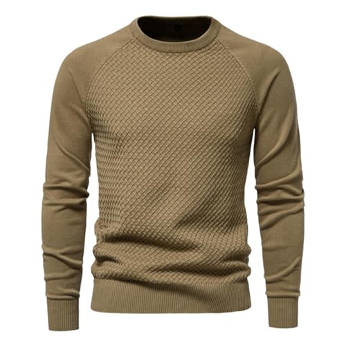 Pull en coton pour homme élégant et uni pour automne hiver