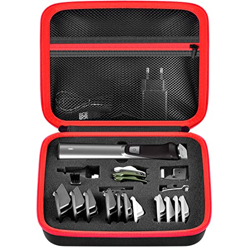 Case for Philips Norelco Multigroomer Beard Trimmer Series 7000 MG7750/49 for Men, Travel Shaver Organizer Storage Holder for Mens Grooming Kit, Hair Clipper Storage Hard Box, Bag Only-Black