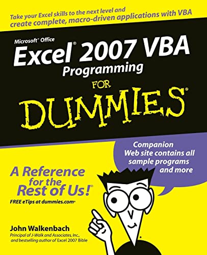 Excel 2007 VBA Programming for Dummies view 2