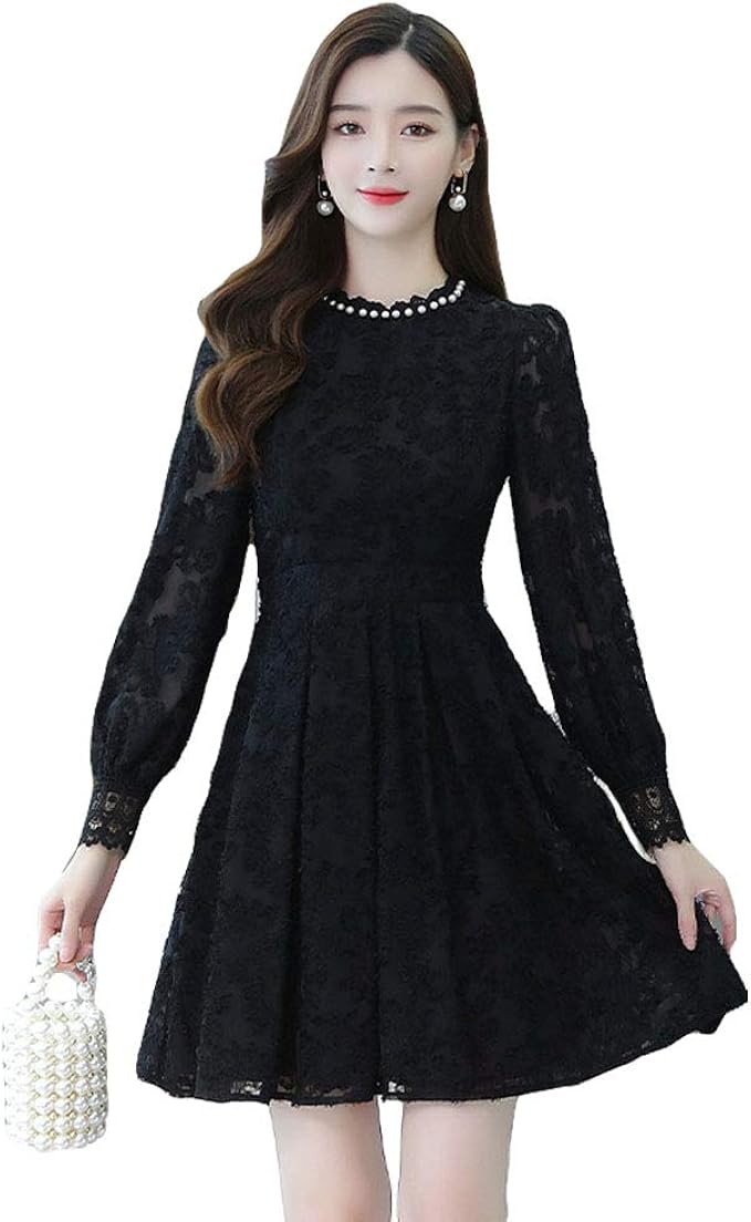 Amazon Co Jp チーアン ｔｉａｎｎ ドレス レース レディース ワンピース 長袖 半袖 パーティードレス フレアワンピース レース ワンピース フォーマルドレス 結婚式 二次会 謝恩会 披露宴 お呼ばれ ファッション