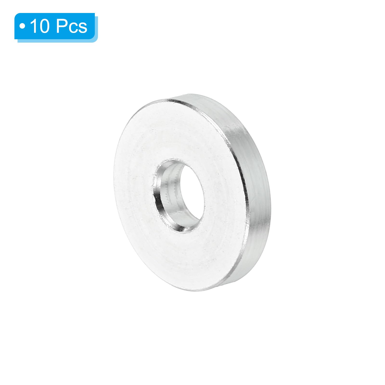 PATIKIL M5 Aluminum Spacers, 5 Pcs Metal Spacer Aluminum 5.2mm ID x 16mm OD x 3mm L Aluminum Spacer Screw Standoff Round for 1/5inch or M5 Screw Bolts - Image 3