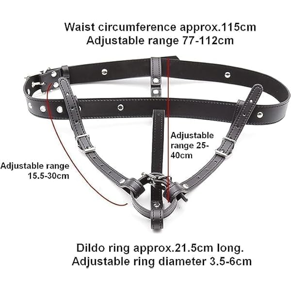 Verstellbar Oberschenkel Bandage Leder Keuschheits-Hosen f체r Frau Gay Unterw채sche Schlafzimmer BDSM Spielzeug Weibliche Keuschheits-G체rtel Sexy String f체r Spiel Schwein Krawatten Zur체ckhaltung – Bild 4