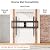 ELIVED Heavy Duty TV Mount for Most 50-100 Inch tvs up to 199 LBS & 800x600mm Vesa, 1.3" Low Profile Wall Mount TV Bracket, Fixed tv Wall Mount Fits 16", 24", 32" Studs