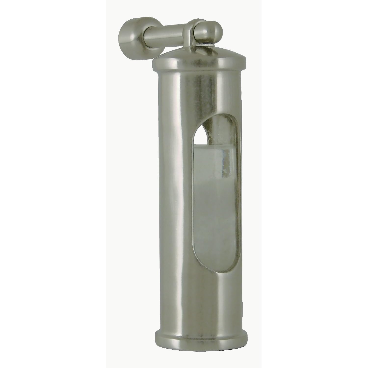 DELITE Barometro con supporto a parete, in acciaio inox spazzolato, altezza 145 mm, peso 500 g, prodotto in Danimarca
