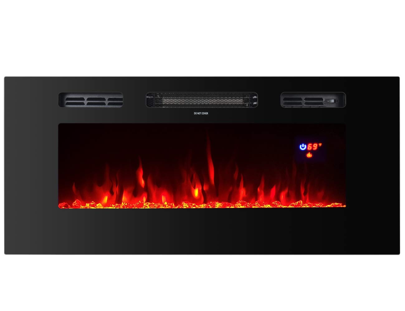 Proman Products TopLife Electric Fireplace Mounted or in Wall Recessed, 40