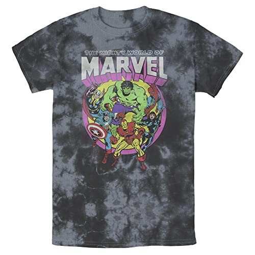 Marvel Groupe Néon T-Shirt Homme le cadeau parfait pour les fans de l'univers comics