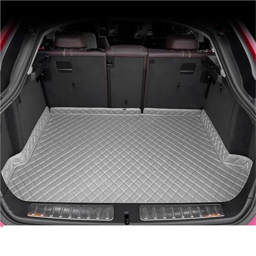 に適合するボルボ XC60 2018-2025 用トランクマット カーゴライナー 防水フロアカーペット トランク保護パッド カーゴトレイ リアトランクプロテクターパッド(チタン)