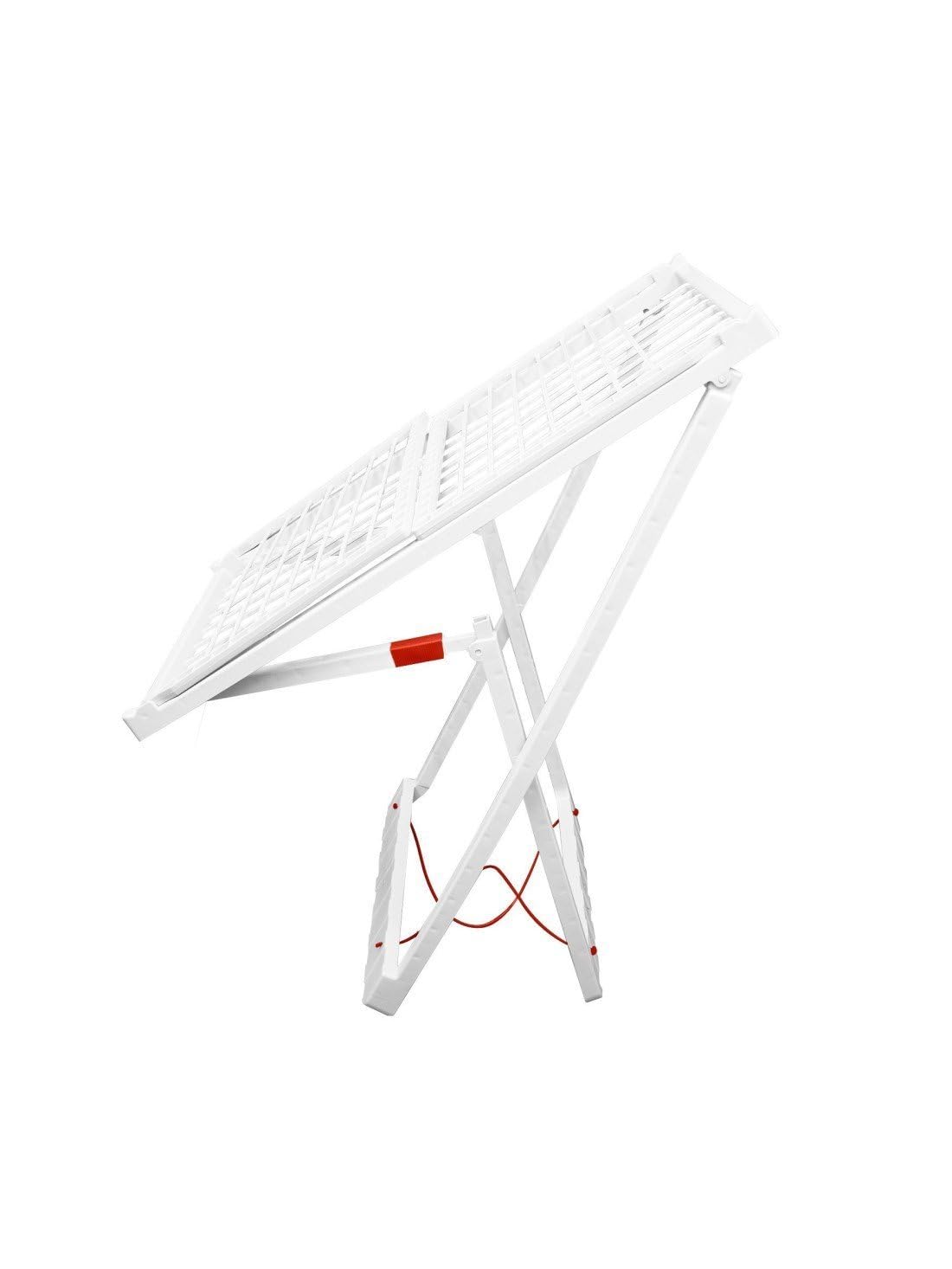 Jardin202 - Tendedero Plegable de Resina Incluye 20 Pinzas – Tendal Abatible Balcón para Interior y Exterior | Plegable (Blanco)