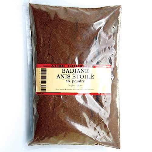 Anis étoilé (ou badiane) en poudre en sachet économique de 1 kilogramme