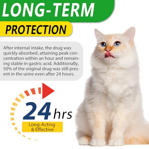 Antibiotics for Cats, 60ml Cat Antibiotics for infections, Cat Multivitamin, Supports Allergy Relief, Roast Chicken Flavor