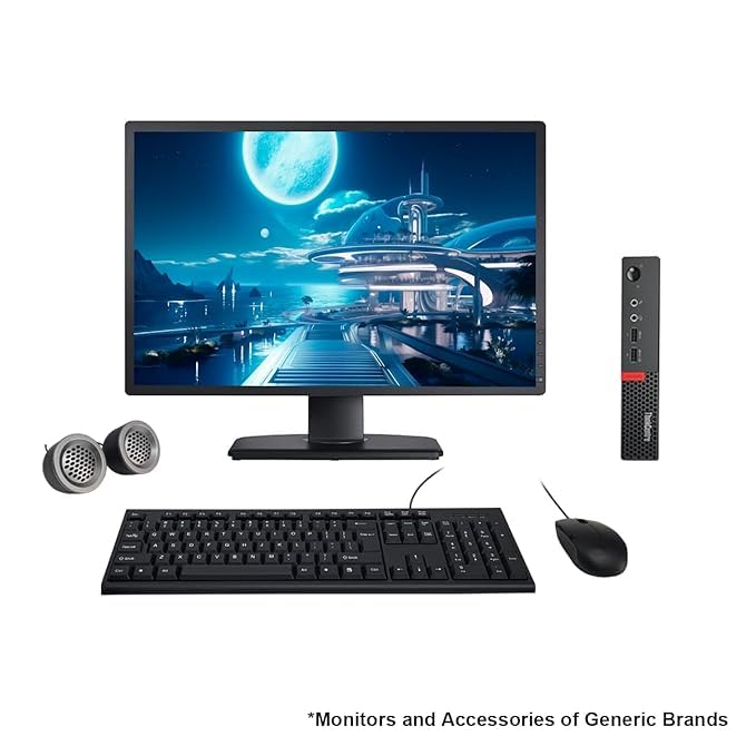 (Refurbished) Lenovo ThinkCentre M710q 22" HD AIO Desktop Computer Set (Intel Core i3 6th Gen| 16 GB DDR4 RAM| 512 GB SSD| 22" HD LED Monitor| KB &... - Image 2
