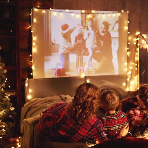 Qwork® Schermo Per Proiettore 100 Pollici, 16:9 Hd Schermo Proiettore Pieghevole, 221 X 125 Cm Schermo Per Proiezione Antirughe Con Accessori, Per Uso Interno Ed Esterno - 5