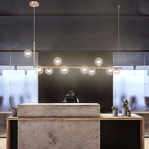 Plafonnier moderne linéaire à intensité variable pour salle à manger