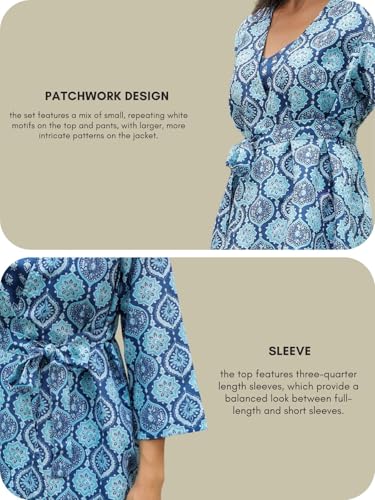 Image of GRECIILOOKS Women Rayon Stylish Co-Ord Set Trendy Summer Travel Outfit | Lightweight 3 Piece Dress For Holiday Look & Puja | Floral Printed | Hangouts | Picnic | Vacation Wear | Ethnic