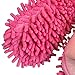Pssopp Floor Slippers, Chenille Material 2-in-1 Design with Hook and Loop Fasteners for Efficient Sweeping at Home for All Ages (M 39-41)