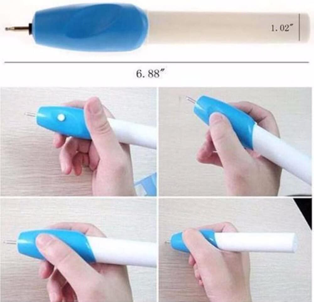 Electric Etching Engraving Carve Hand Tool Steel Jewellery Engraver Pen Kit|Carving| - - (Color: 10pcs)