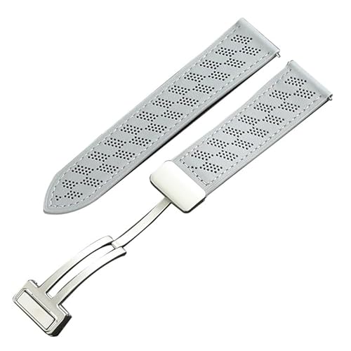 TRIPLE RIVER�EFor GARMIN �X�}�[�g�E�H�b�` �o���h �x���g �}�O�l�b�g�t�� ���C�t�� Forerunner 570 PU���U�[ ��18mm 20mm 22mm �����x���g(�O���[)