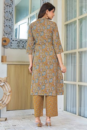Image of MIRCHI FASHION Pure Cotton Plus Size Lucknowi Chikankari Kurta Set with Pant | 3XL 4XL 5XL Straight Kurta Pant Set | Ethnic Office Wear