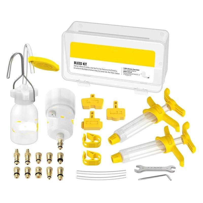 Bike Repair Tool Kit Kit di spurgo dell'olio per Freni a Disco Idraulici per Bicicletta, Strumenti per la Riparazione dei Freni della Bici da Corsa MTB Attrezzi Bici(5)