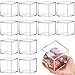 Juexica 12 Pieces Clear Acrylic Plastic Square Cube Small Acrylic Box with Lid Decorative Storage Boxes Jewelry Display Box Mini Clear Container for Home Candy Pill and Tiny Jewelry (4 x 4 x 4 Inch)
