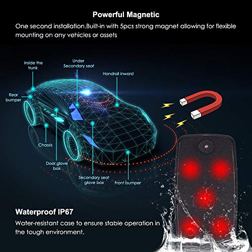 Autopmall GPS Tracker for Vehicles Car Tracker Hidden Magnetic with Free Software 5 Month Battery Real Time Truck, Asset, Elderly, Teenager Tracker