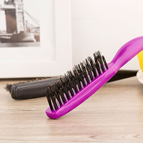 Frienda FRIENDA-BRISTLE BRUSH-01 2 Pieces Boar Bristle Brush Comb Hair Teasing Brush thumb #2