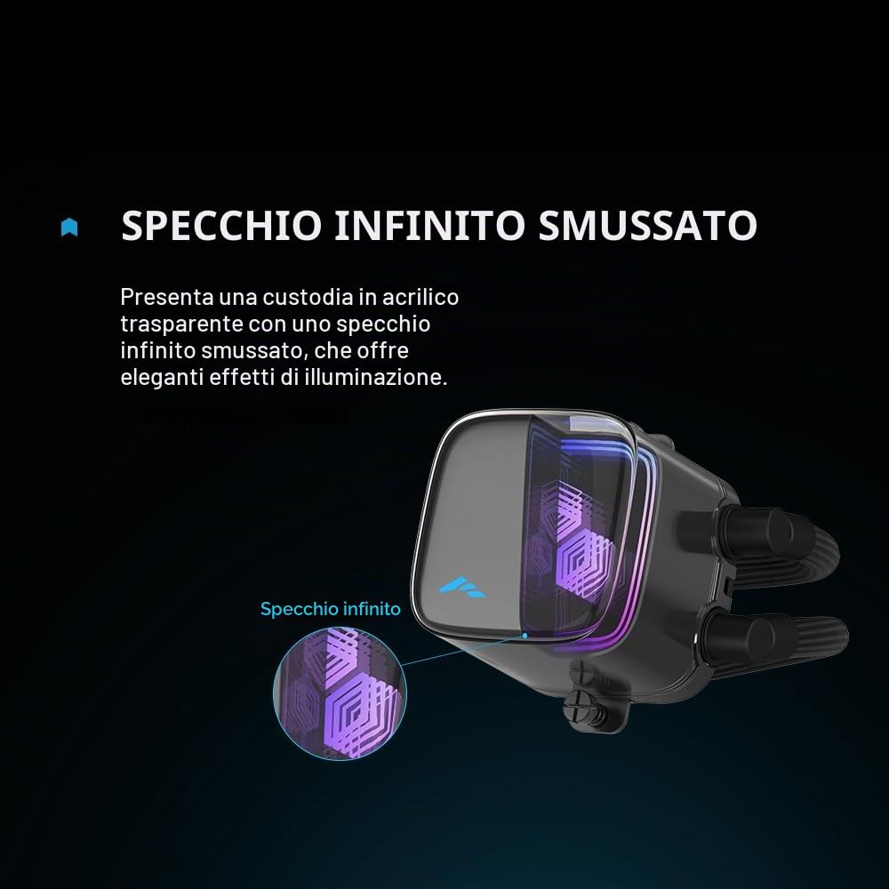 SAMA L70 Dissipatore di calore a liquido per CPU da 360 mm con effetto specchio infinito ARGB, 3 ventole ARGB PWM da 120 mm, a basso rumore, per AMD: AM4 AM5/Intel LGA 1700/1150/1151/1200/1851-Nero