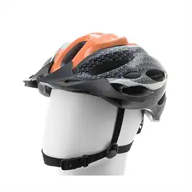 Capacete Esportivo Adulto Laranja e Cinza Vollo Sports