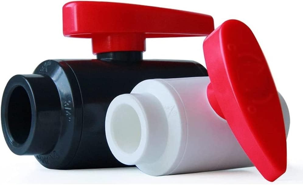 Valvola A Sfera In PVC Da 1/2 Pollice (0,5 Cm) Per Tubo Acqua - Maniglia A Farfalla On/Off, Senza Perdite, Per Irrigazione E Piscina - 3