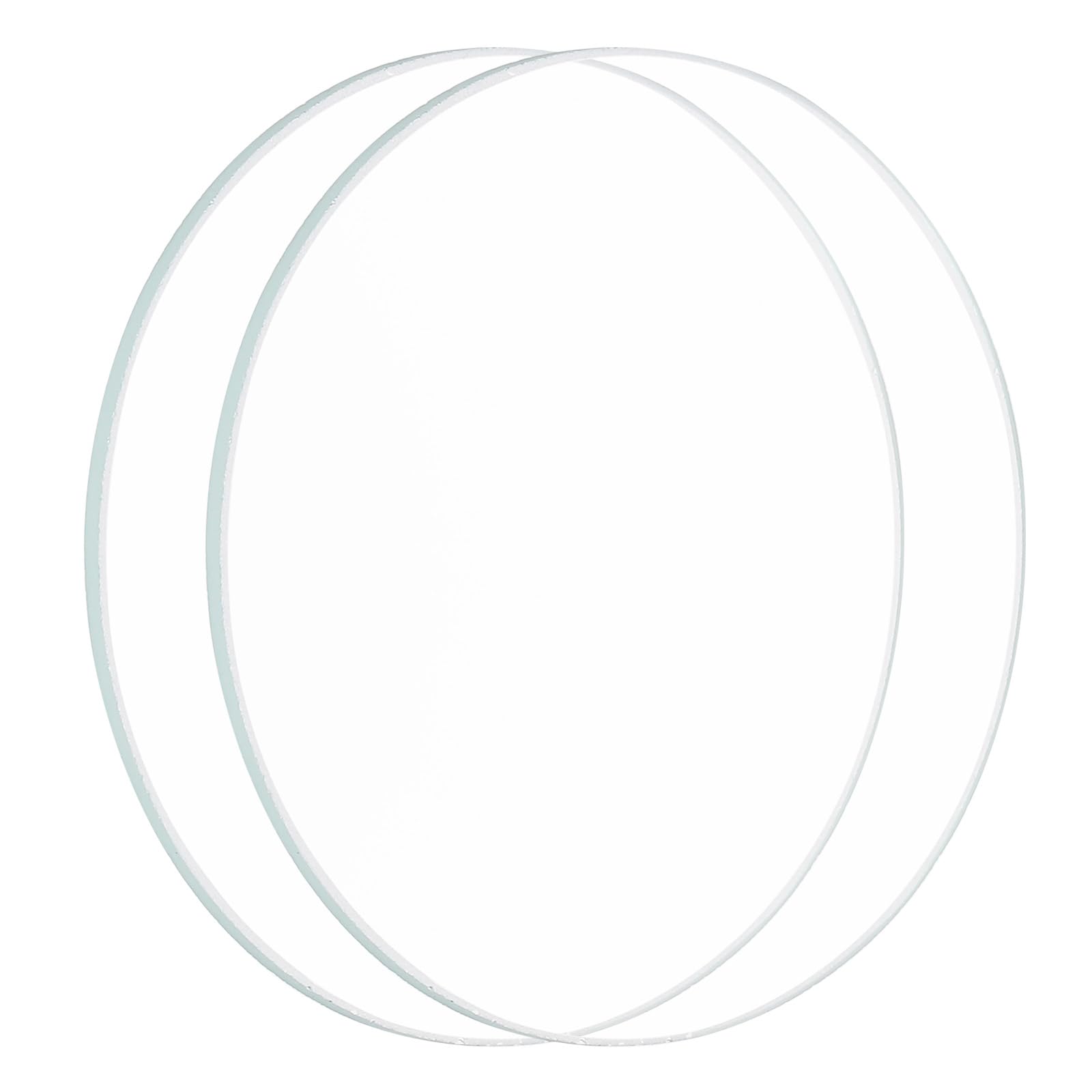 PATIKIL 2.64" Dia LED Lens, 2 Pcs Polished Edge Flashlight Replacement Parts Glass Lens for Light Source Lens Replacement, Transparent