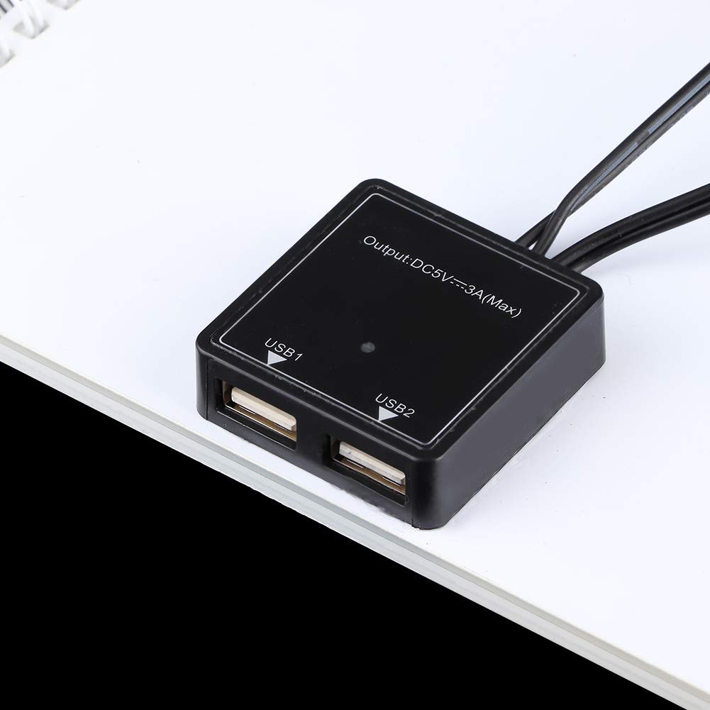 Hyuduo Panel Słoneczny, Składana Monokrystaliczna ładowarka Słoneczna 20W 12V Przenośna ładowarka do Konserwacji Akumulatora Samochodowego Outdoor Travel Camping