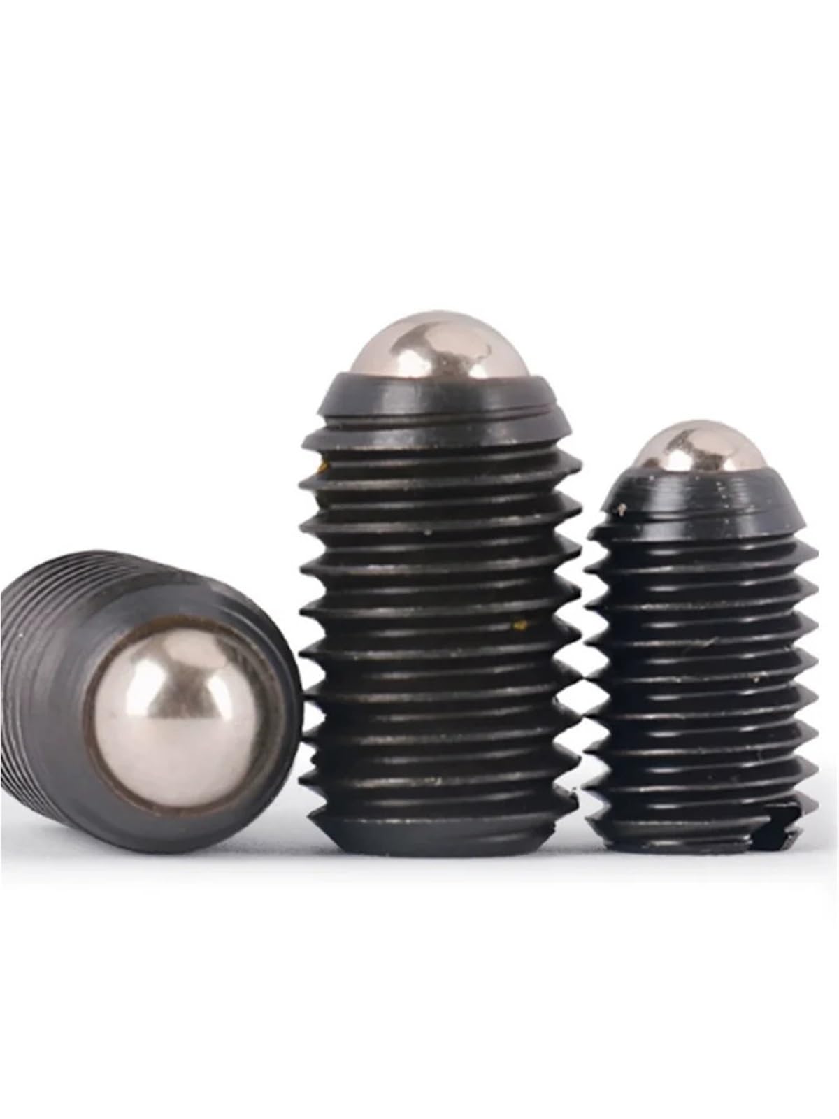 1/5/10/20 Piezas M4 M5 M6 M8 M10 M12 12,9 Grado Ranurado Resorte Bola Émbolo Punto De Comida Tornillo Fijación(Black20pcs,M12x20)