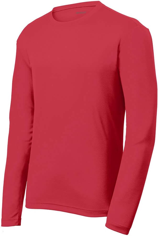 DRIEQUIP Mens Moisture Wicking Mesh Texture Long Sleeve Tee Sizes XS-4XL
