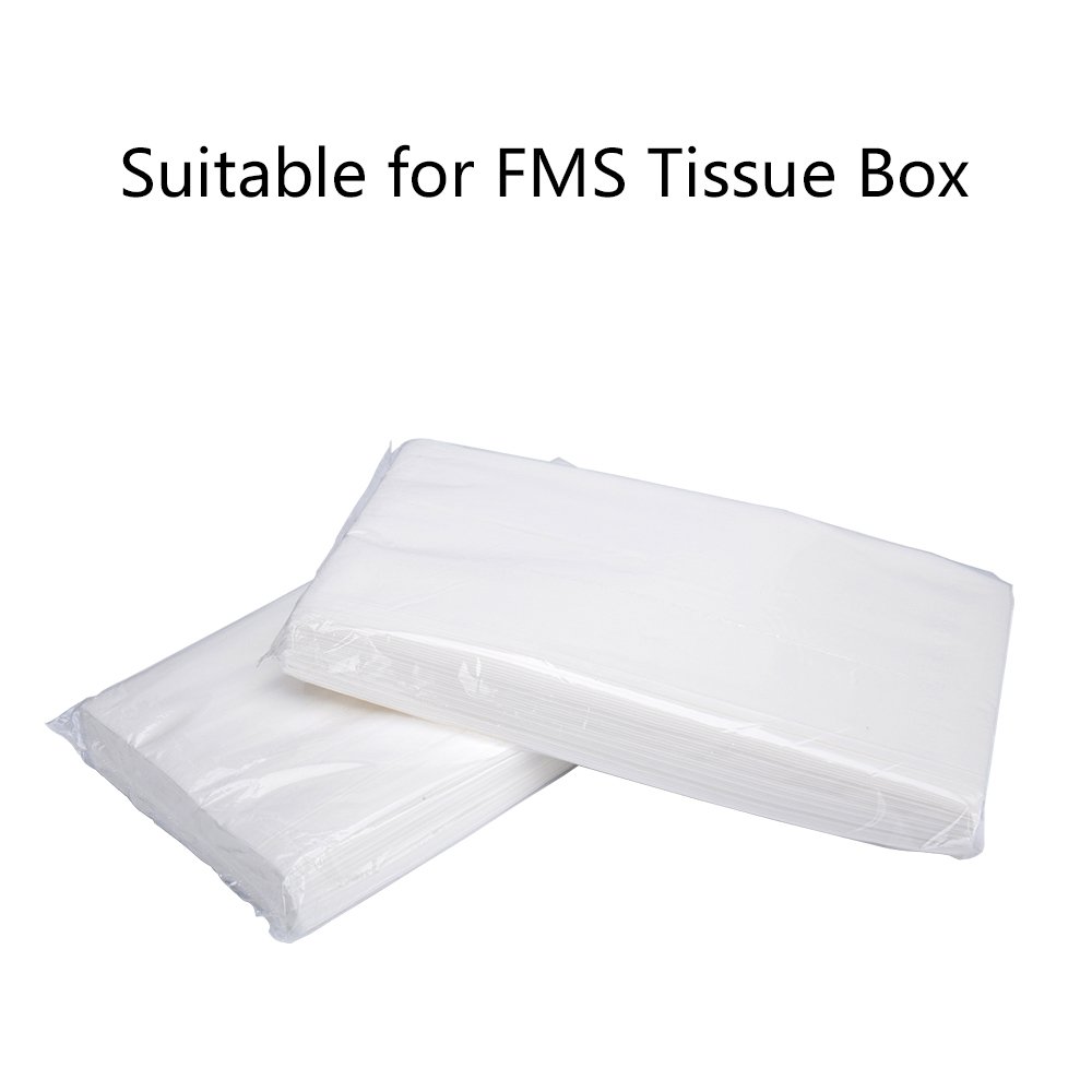 FMS – Lot de 8 recharges de mouchoirs en pâte de bois primaire avec forte absorption d'eau, pour boîte sur pare-soleil de voiture