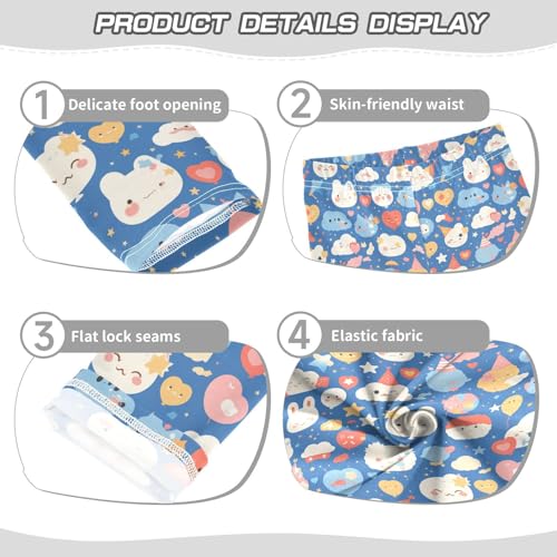 Cute Pattern Cute Kids Baby Girls Cotton Leggings Comfortable Full Length Pants Gym3