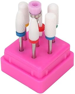 7 peças de brocas de metal para unhas conjunto de cabeça de moagem para polimento de unhas, brocas de manicure, pedicure, conjunto de ferramentas para salão de unhas domésticas (02)