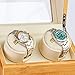 JQUEEN Watch Winder for Automatic Watch with Quiet Japanese Mabuchi Motor, Bamboo Wood Watch Box