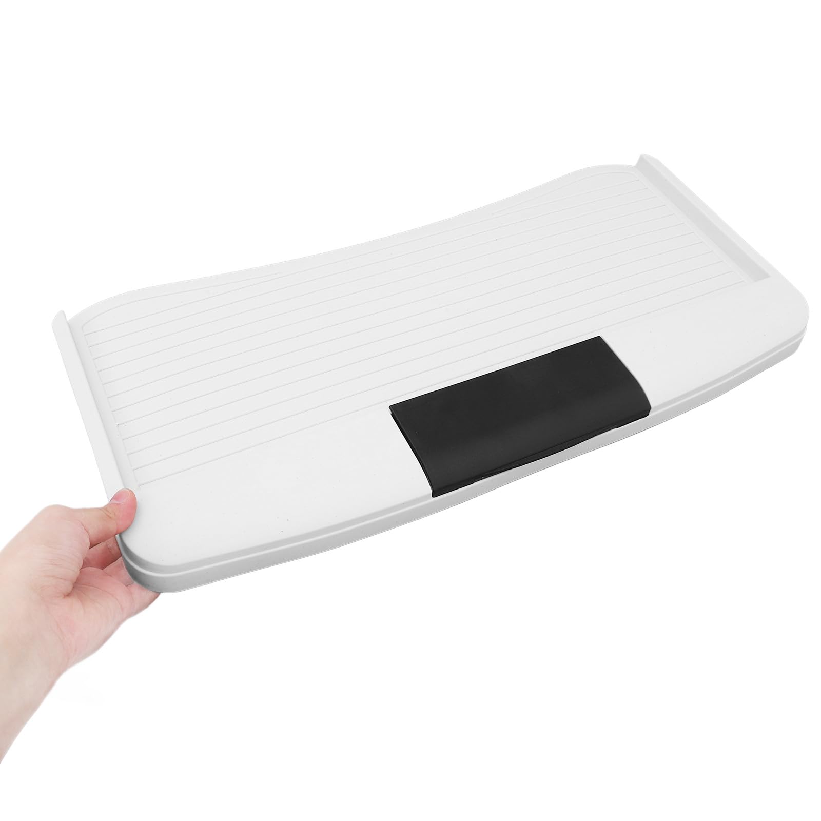 Verstellbare Tastaturablage, Edelstahl-Tastaturständer, platzsparendes Design, leise Rutschen, Büro-Schreibtischzubehör für Worpace