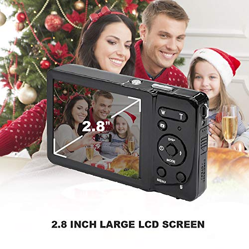 Digital Camera For Teens Camera, 20Mp Digital Camera Fhd 1080P Rechargeable Compact Point And Shoot Camera Vlogging Camera Youtube For Teens Students Boys Girls Seniors (Black) #TOP1