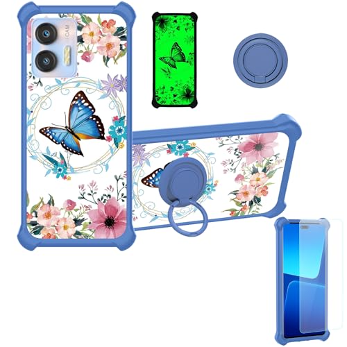 Funda luminosa jioeuinly para OUKITEL C35 con cristal templado YGL-LHD
