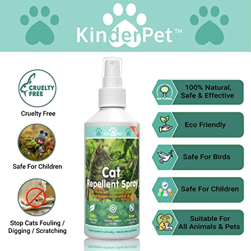 Kat Afweermiddel Spray Stop Katten Anti Fouling Kat Afschrikmiddel Stop Fouling Pooping Plassen Plassen Plassen Krassen Eucalyptus Lime Pepermunt 250ml - Afbeelding 3
