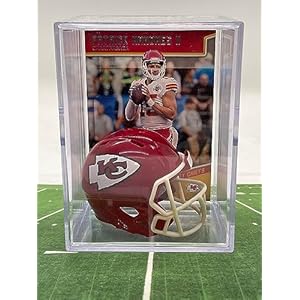 Kansas City Chiefs NFL Helmet Shadowbox w/Patrick Mahomes II card
