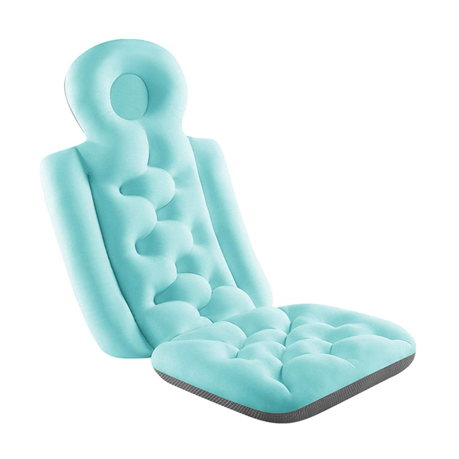 Fenteer Ganzkörper-Badekissen, Badewannenkissen, Spa-Badewannenkissen, ergonomisches Kissen für Kopf, Nacken, Schultern, Rückenstütze, Badezubehör, weich & schnell trocknend - Bule 2